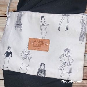 Crossbody Shoulder Bag Black White Cartoon Sketch Art Street Fashion Purse zip